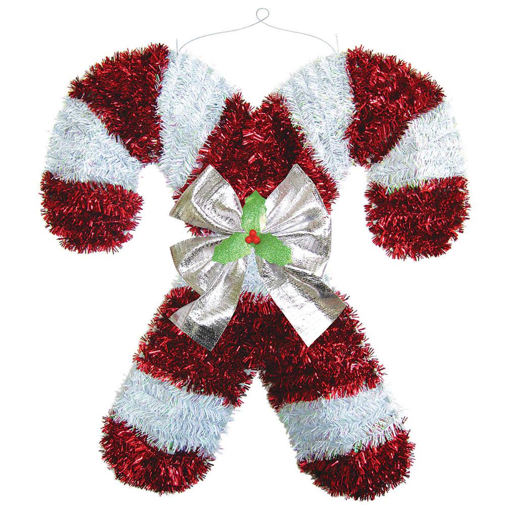 Amscan 18 In X 17 2 Deluxe Candy Cane Tinsel Decoration Deluxe Candy Cane Tinsel
