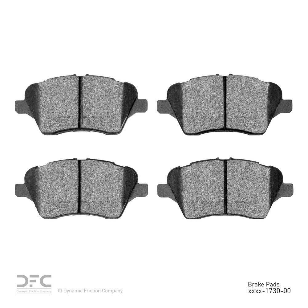 DYNAMIC FRICTION COMPANY DFC 5000 Advanced Brake Pads Ceramic 2014