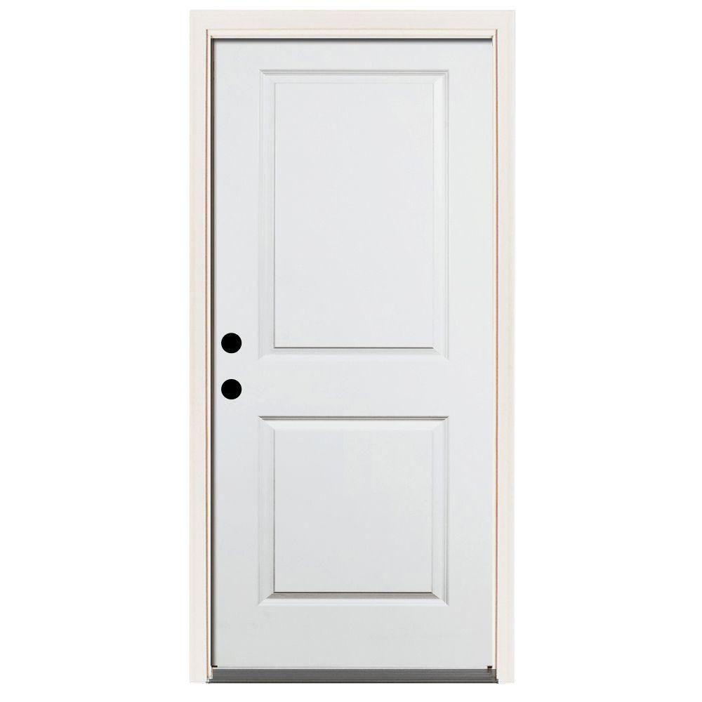 Steves Sons 32 In X 80 In Premium 2 Panel Square Primed White