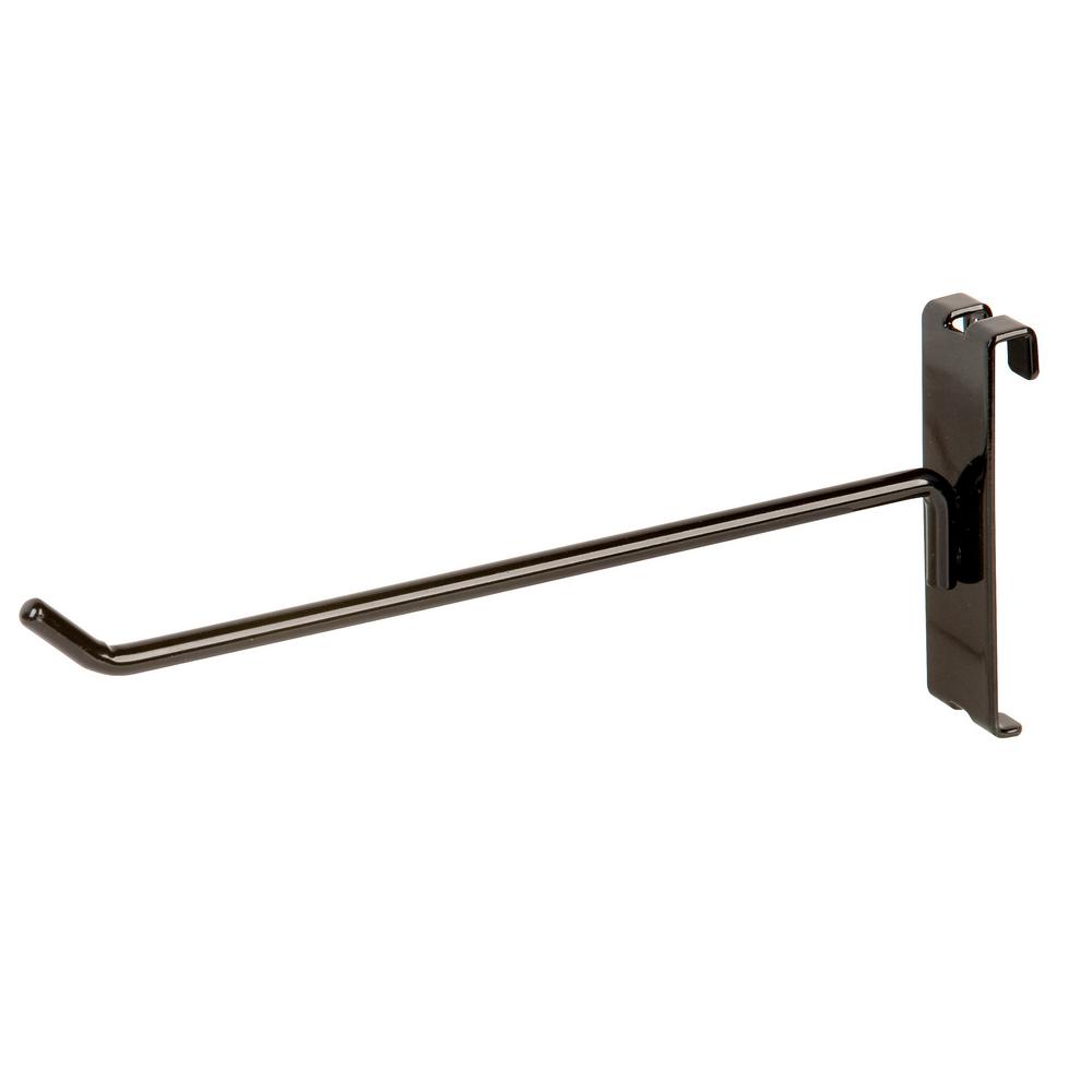 Econoco 8 in. Black Hook for Gridwall (Pack of 96)BLK/H8 The Home Depot