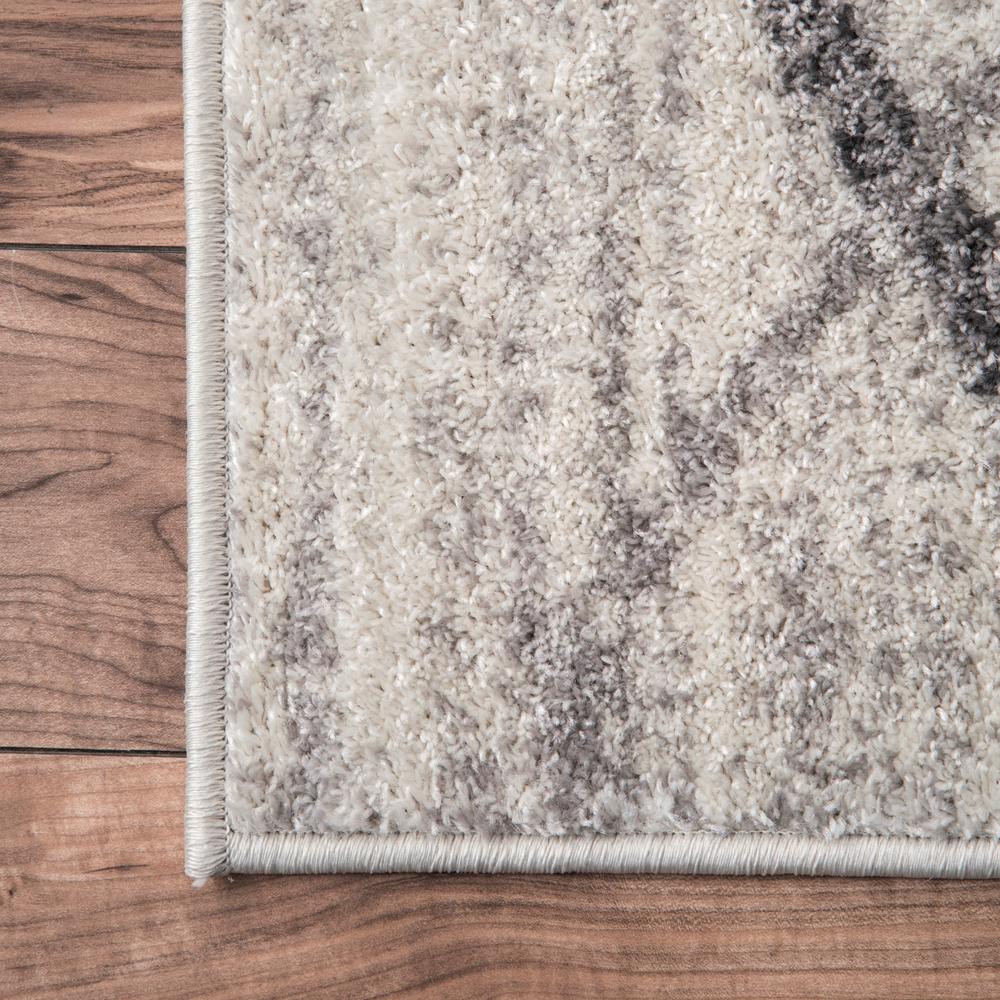 Nuloom Thigpen Contemporary Stripes Gray 8 Ft Round Rug 04a