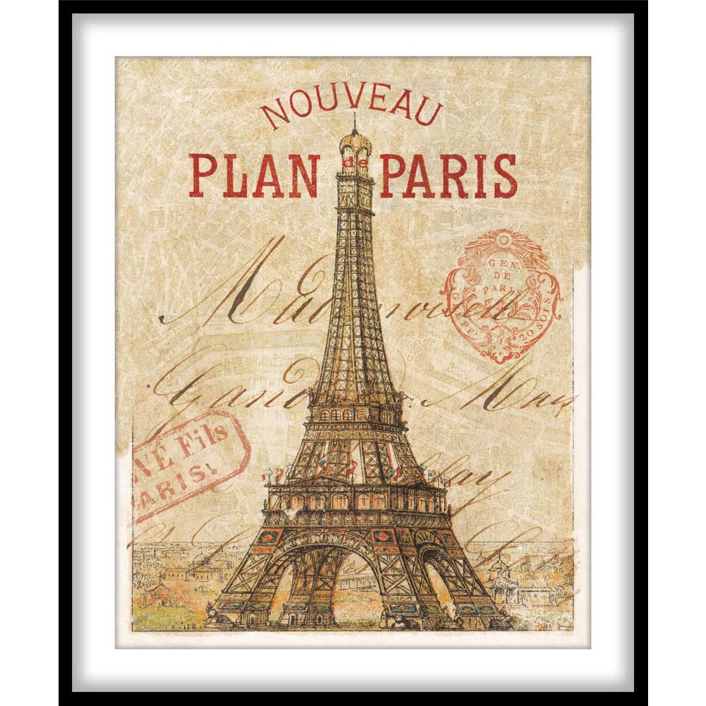 9 75 In X 11 Letter From Paris 8x10 Framed Wall Art
