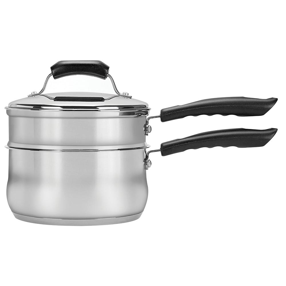 Oster Hali 3 qt. Stainless Steel Stovetop Steamers with Glass Lid