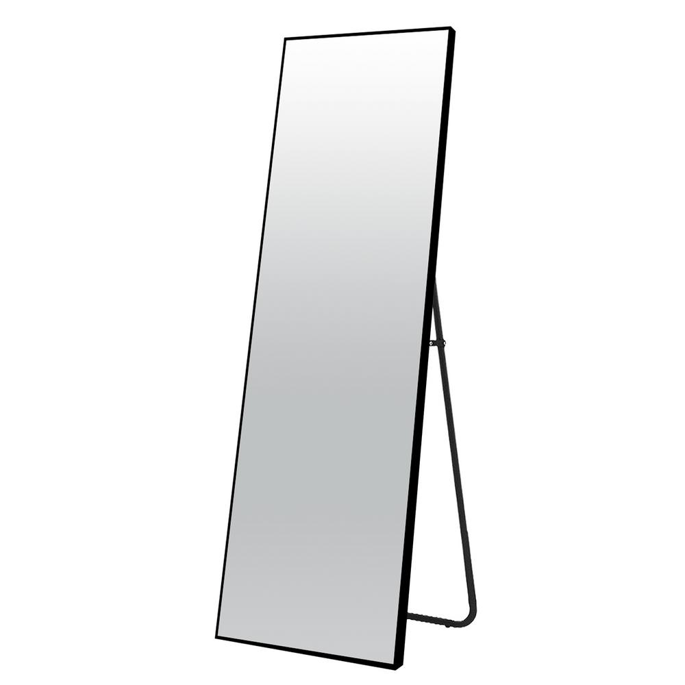 DOHEEM Full Length Mirror Black Floor Mirror Framed Body Mirror Stand Up Mirror Full Length Rectangle Leaning Mirror for Wall Living Room Bedroom