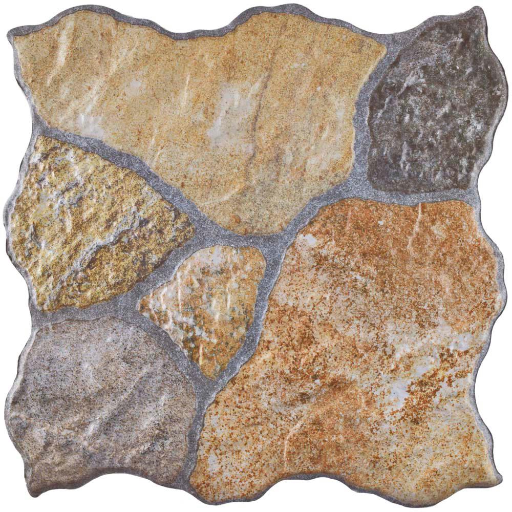 Backsplash 12x12 Multi Color Porcelain Tile The Home Tundra Por Rustico 12 1 4 In X