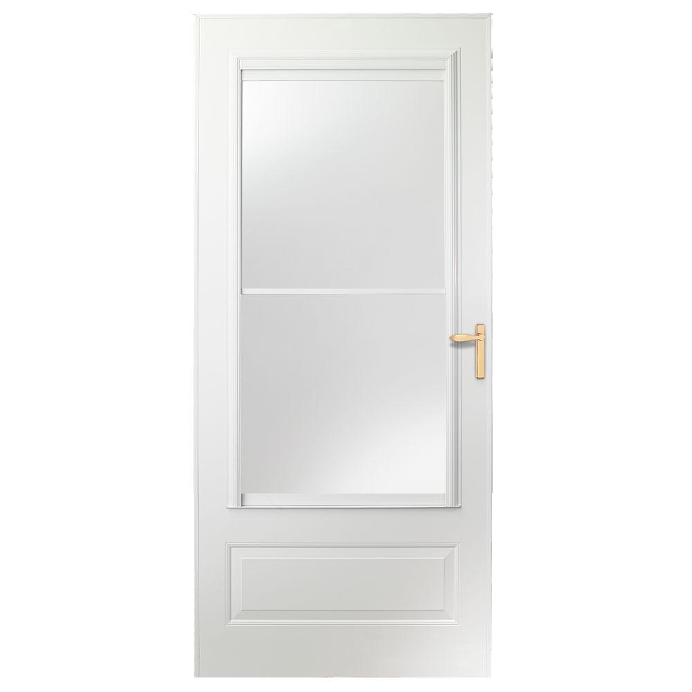 36 X 80 Universal Reversible Emco Storm Doors Exterior
