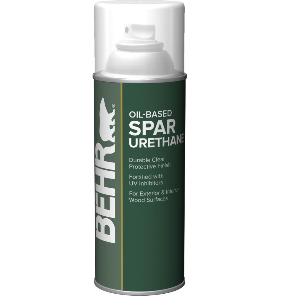 BEHR 11.5 oz. Satin Clear Oil-Based Interior/Exterior Spar ...