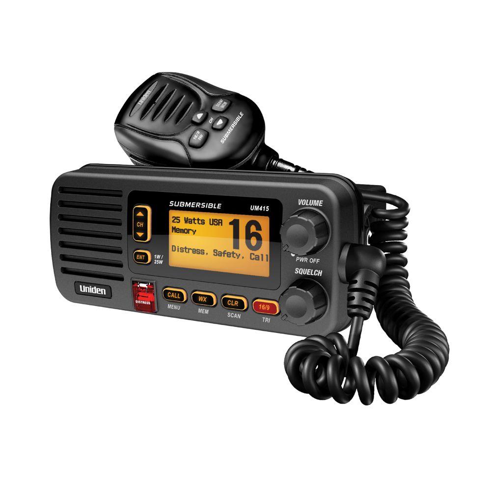 Uniden VHF Fixed Mount Class D RadioUM415BK The Home Depot