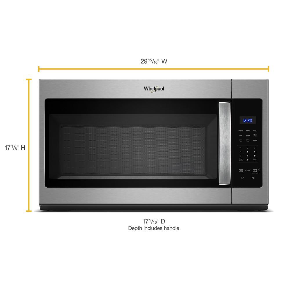 Wmh31017hz Whirlpool 1 7 Cu Ft Microwave Hood Combination With Electronic Touch Controls Fingerprint Resistant Stainless Steel Manuel Joseph Appliance Center