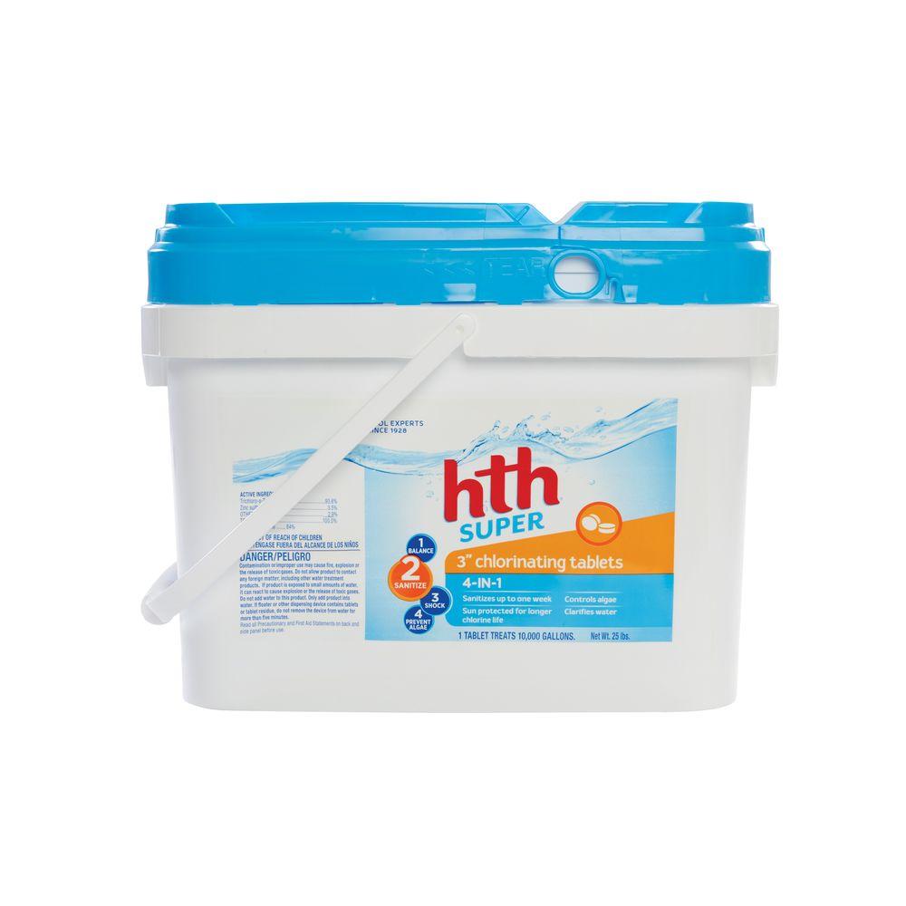 chlorine pool hth lbs chlorinating depot chemicals tablet super