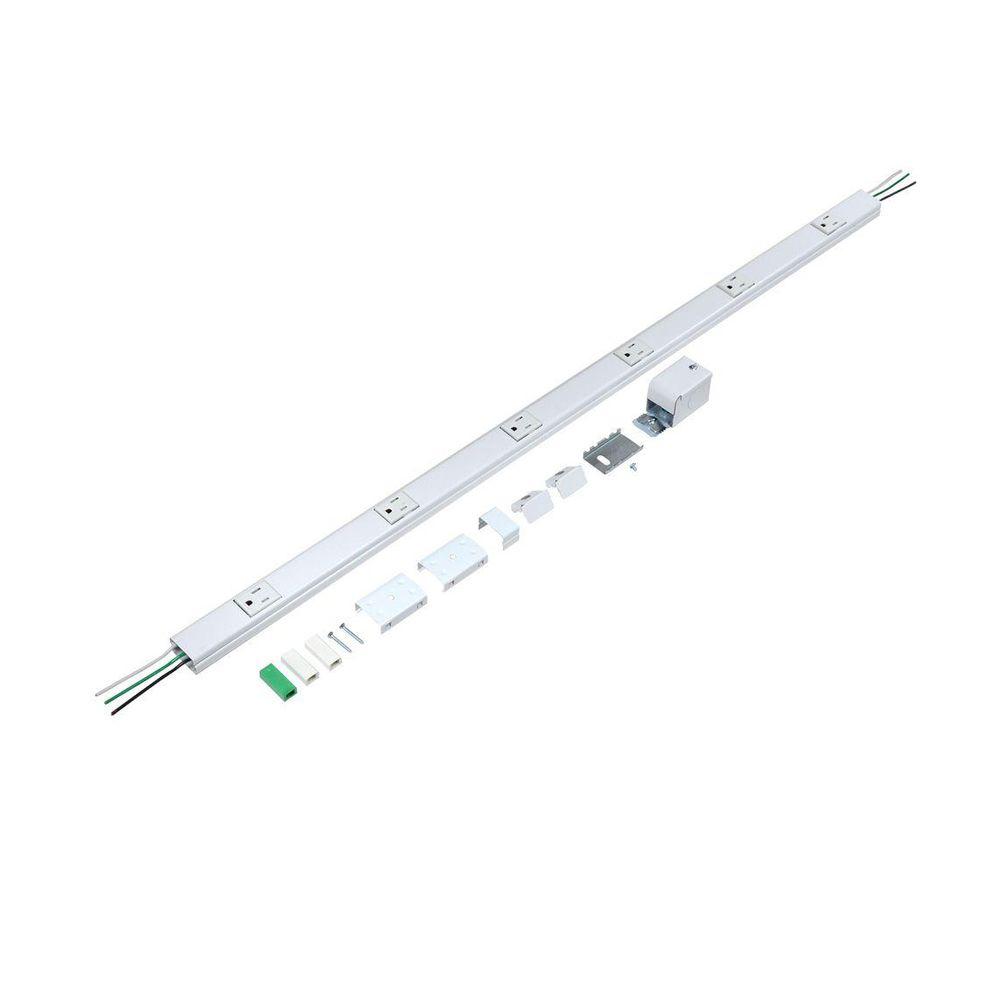 Legrand Wiremold Plugmold Tamper Resistant Multi-Outlet Strip, White ...