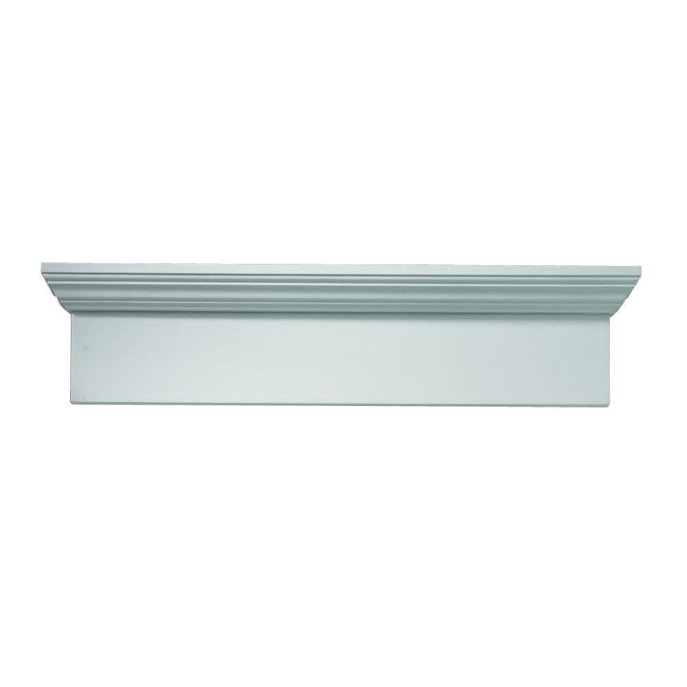 Fypon 441/2 in. x 9 in. Polyurethane Window and Door CrossheadWCH44X9 The Home Depot