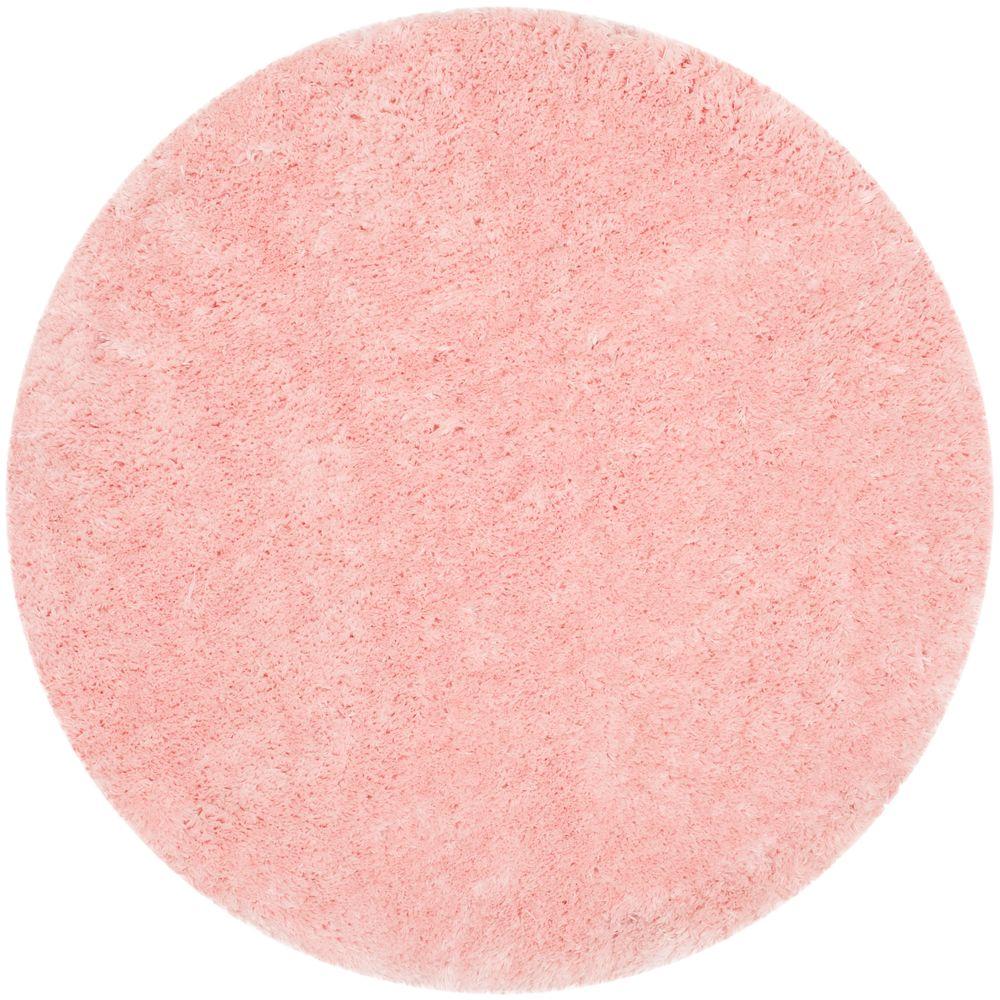 Safavieh Arctic Shag Pink 7 ft. x 7 ft. Round Area RugSG270P7R The Home Depot