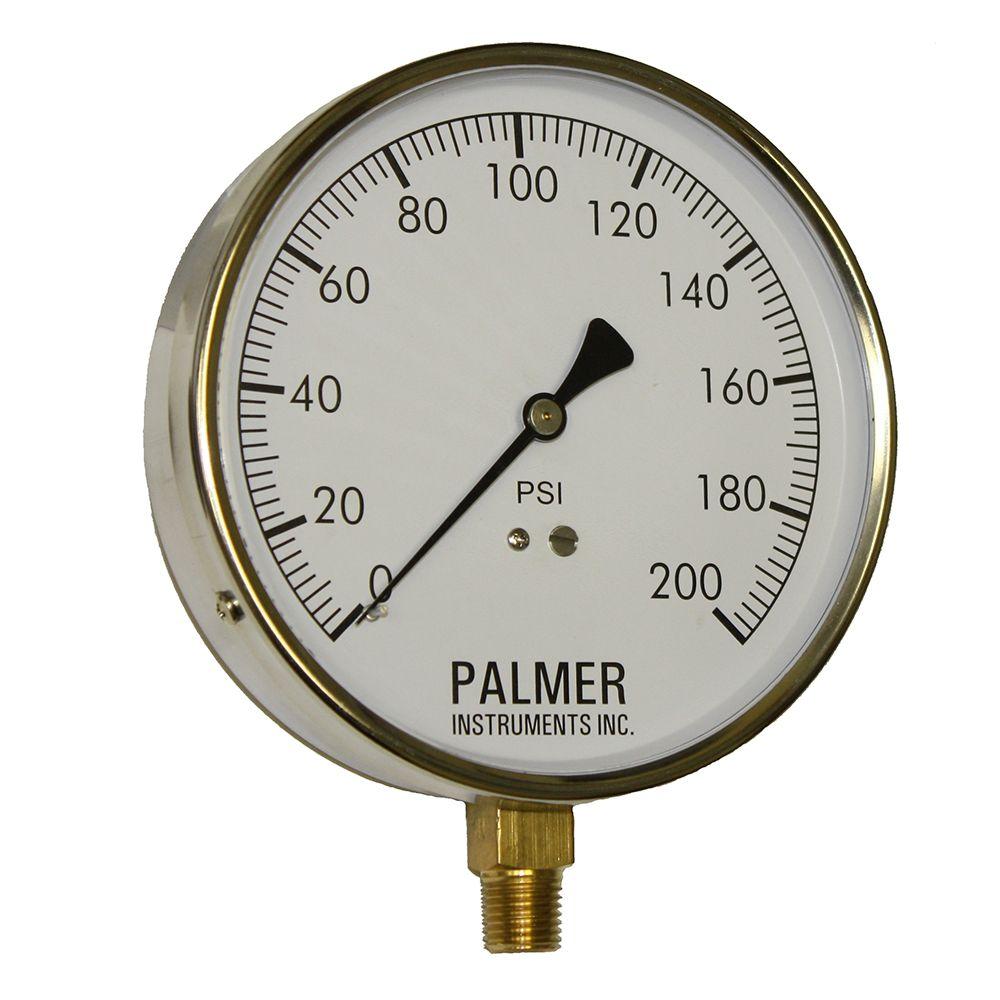 3//4 FNPT Connection Measureman 2 Brass Gas Pressure Test Gauge Assembly 0-30 psi//kpa,3-2-3/% Accuracy