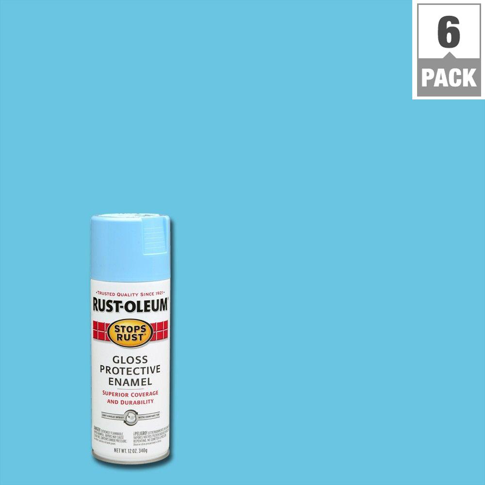 Rust-Oleum Stops Rust 12 oz. Protective Enamel Gloss Army Green Spray ...