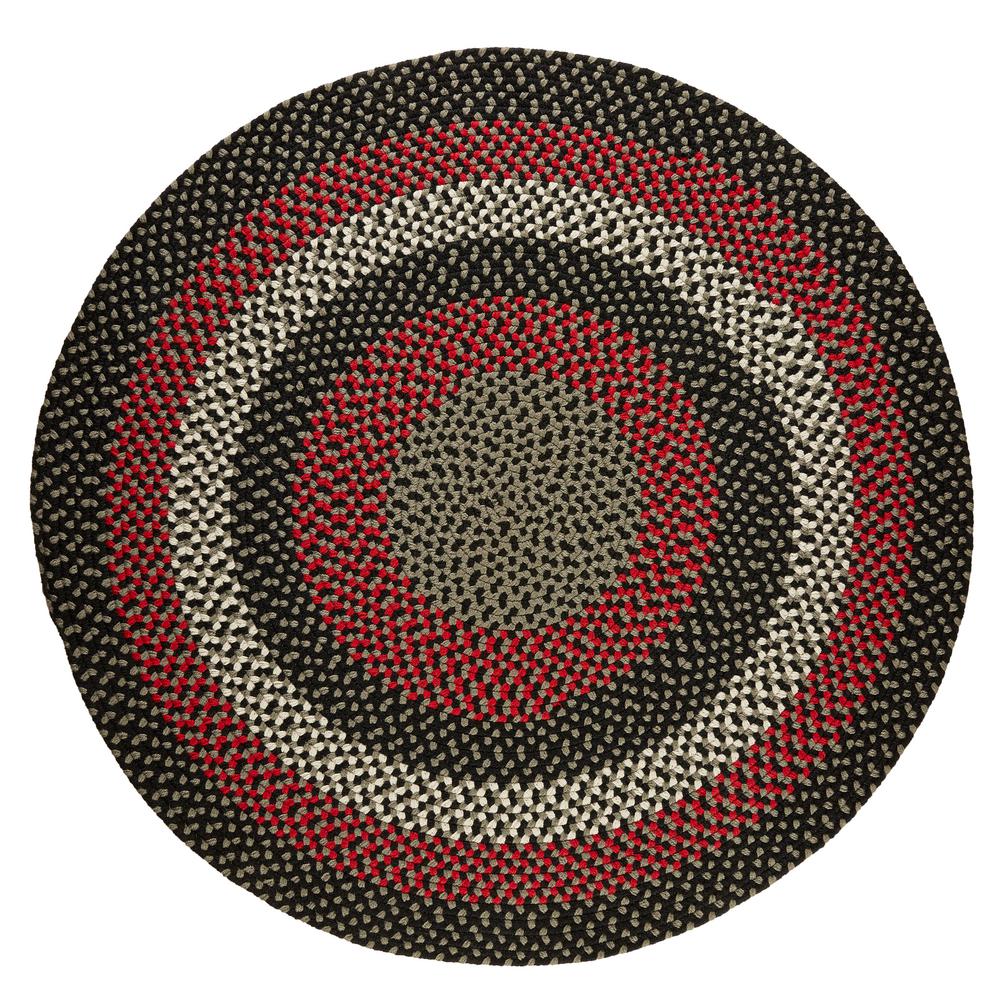 Rhody Rug Milan Black Satin 4 Ft X Round Indoor Outdoor Rhody Rug Milan Black Satin 4 Ft X Round Indoor Outdoor