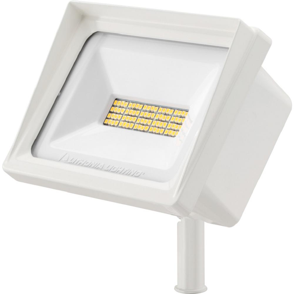 Qte 66 Watt White Outdoor Integrated Led Flood Light