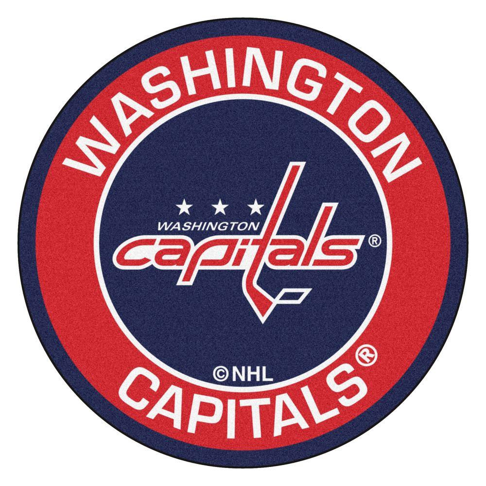 FANMATS NHL Washington Capitals Red 2 ft. x 2 ft. Round ...