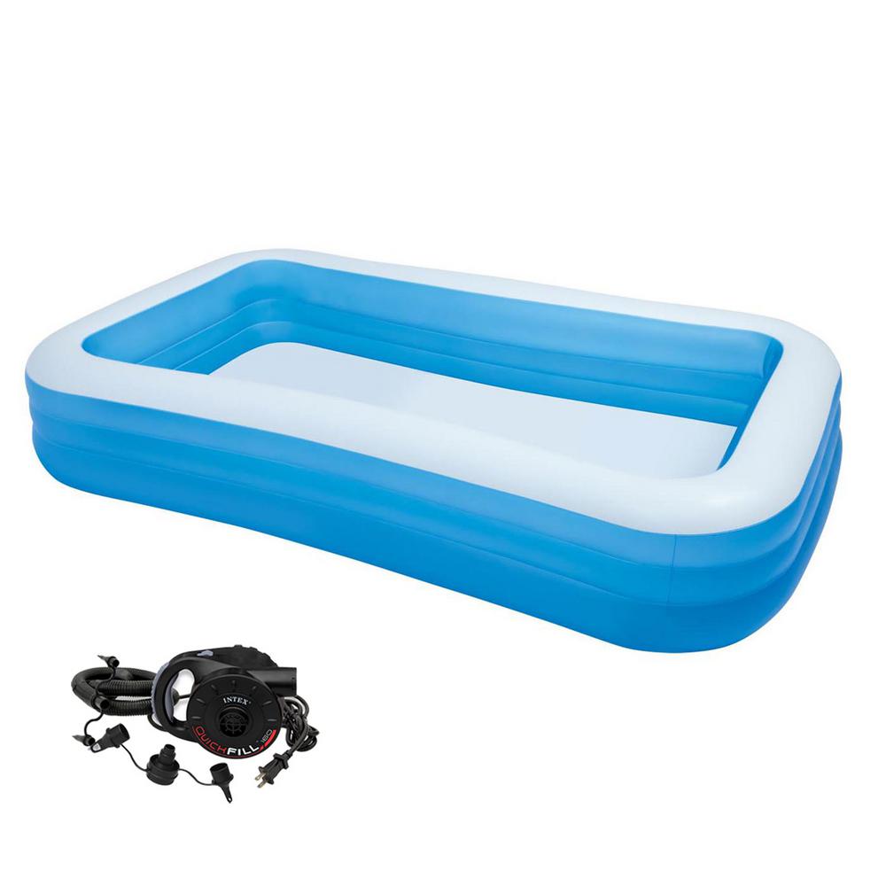 Rectangle Inflatable Above Ground Pools Pools The Home Depot