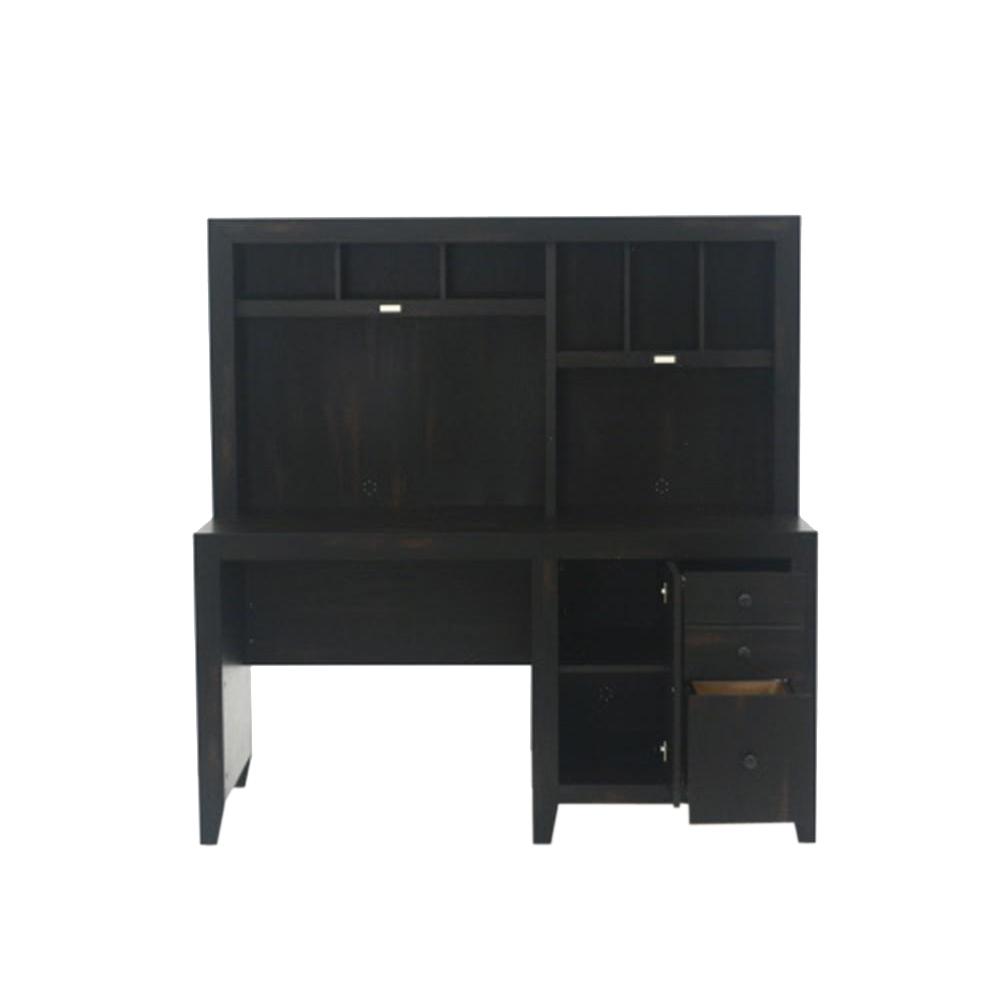 Sauder Dakota Pass Craftsman Oak Desk With Hutch 420410 The Home Depot This Review Is From Dakota Pass Char Pine Computer Desk With Hutch