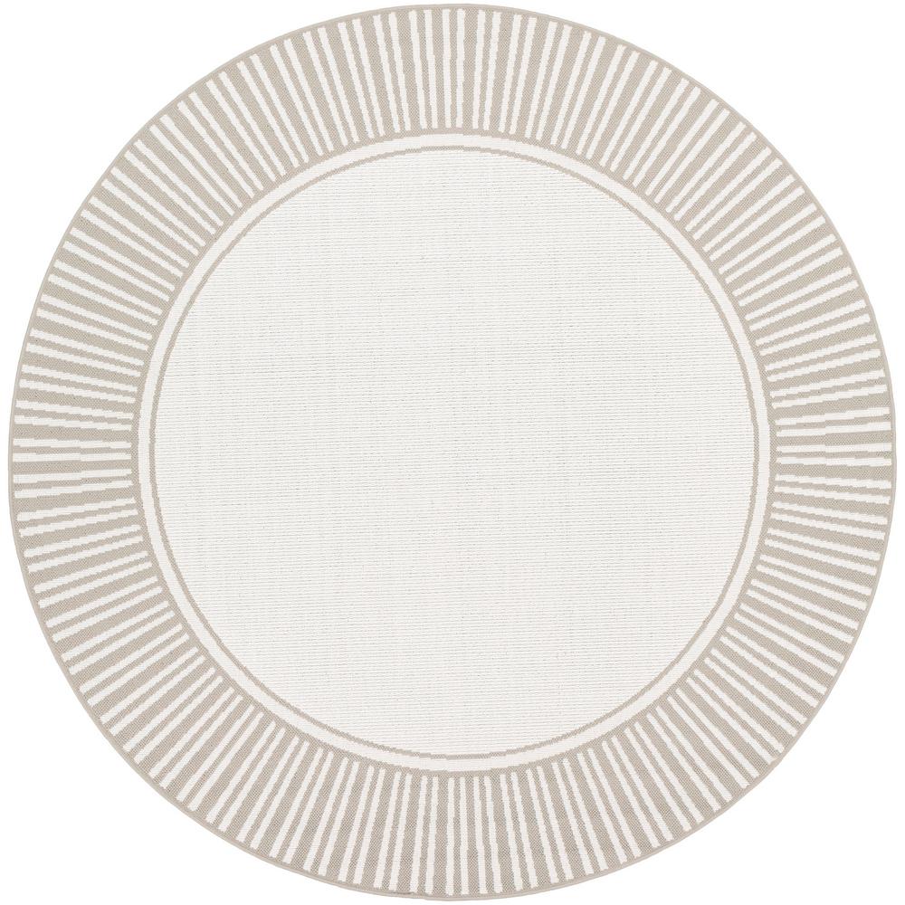 Artistic Weavers Felix Taupe 5 Ft 3 In X Round Solid Indoor Outdoor Area Rug