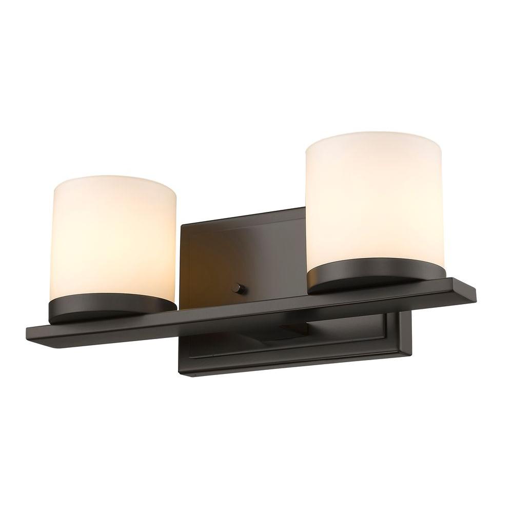 Filament Design Dela 2Light English Bronze Bath Vanity LightCLI