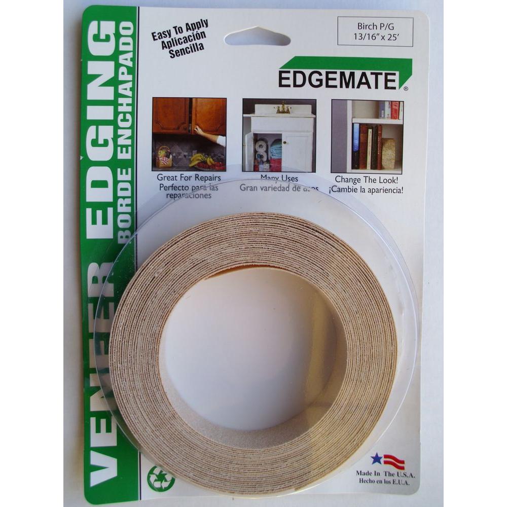 Iron on with Hot Melt Adhesive Wood Veneer Edge Banding Made in USA. Walnut 5//8 X 25 Roll Preglued Easy Application Wood Edging Flexible Wood Tape Sanded to Perfection