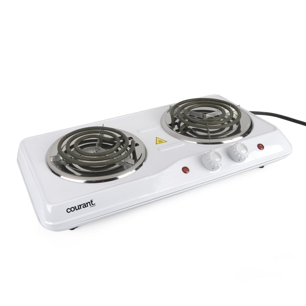 Courant Electric Double Burner Hot Plate CEB2183W The Home Depot