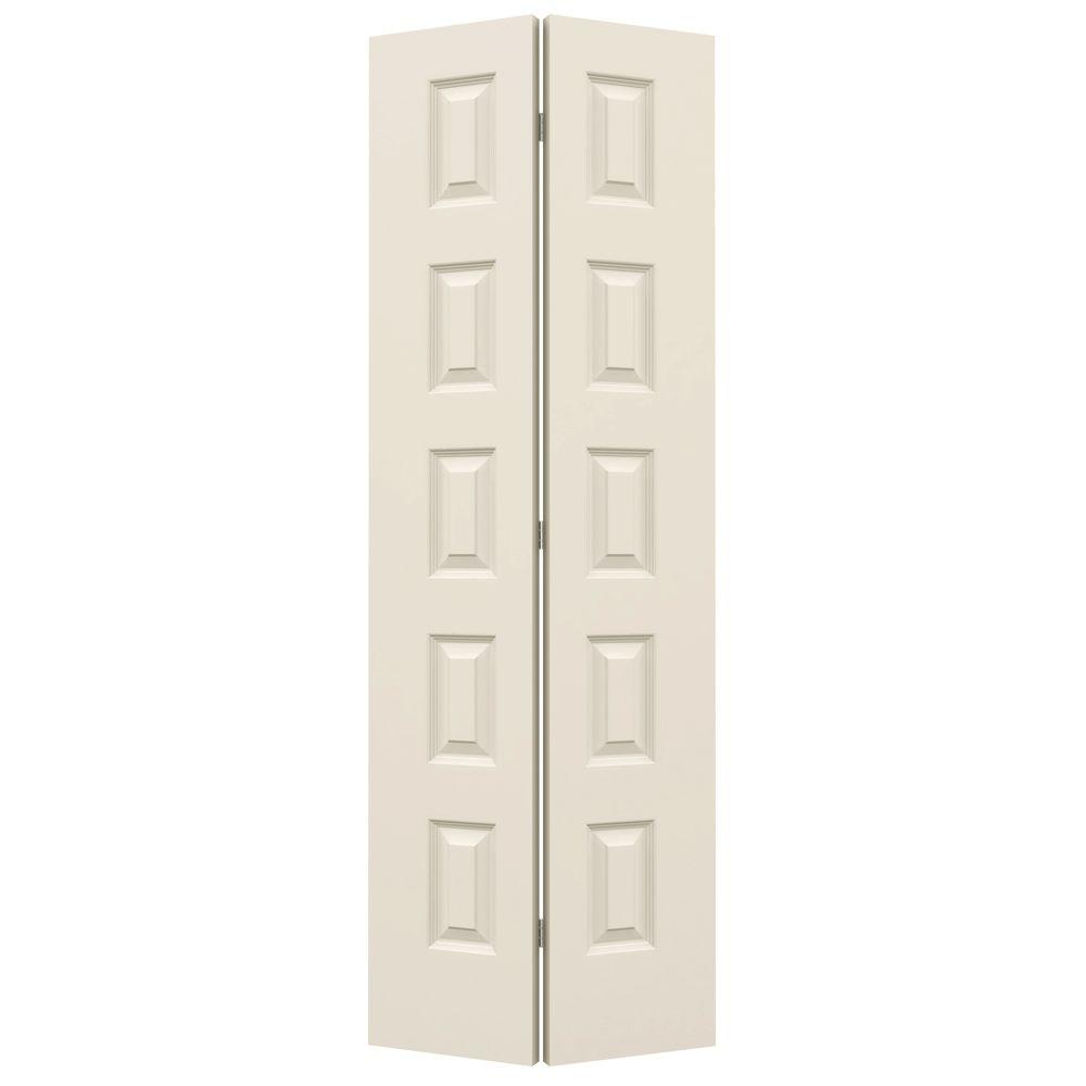 Jeld Wen 24 In X 80 In Rockport Primed Smooth Molded Composite Mdf Closet Bi Fold Door