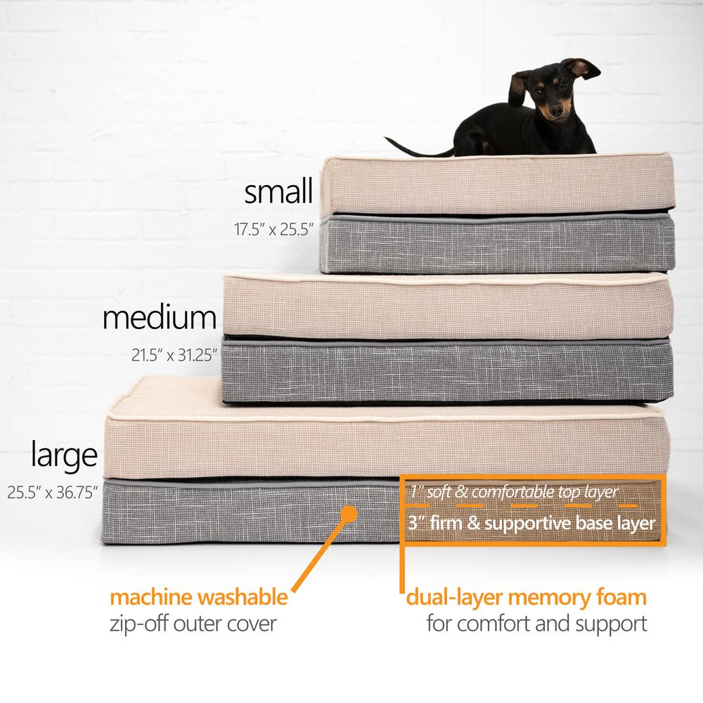 Dogberry Large Modern Golden Maple Gray Pet Bed B Mdrn Larg Gldm