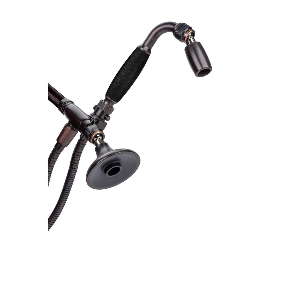 High Sierra Showerheads 1spray 3.25 in. Dual Shower Head and Handheld Shower Head in Oil Rubbed