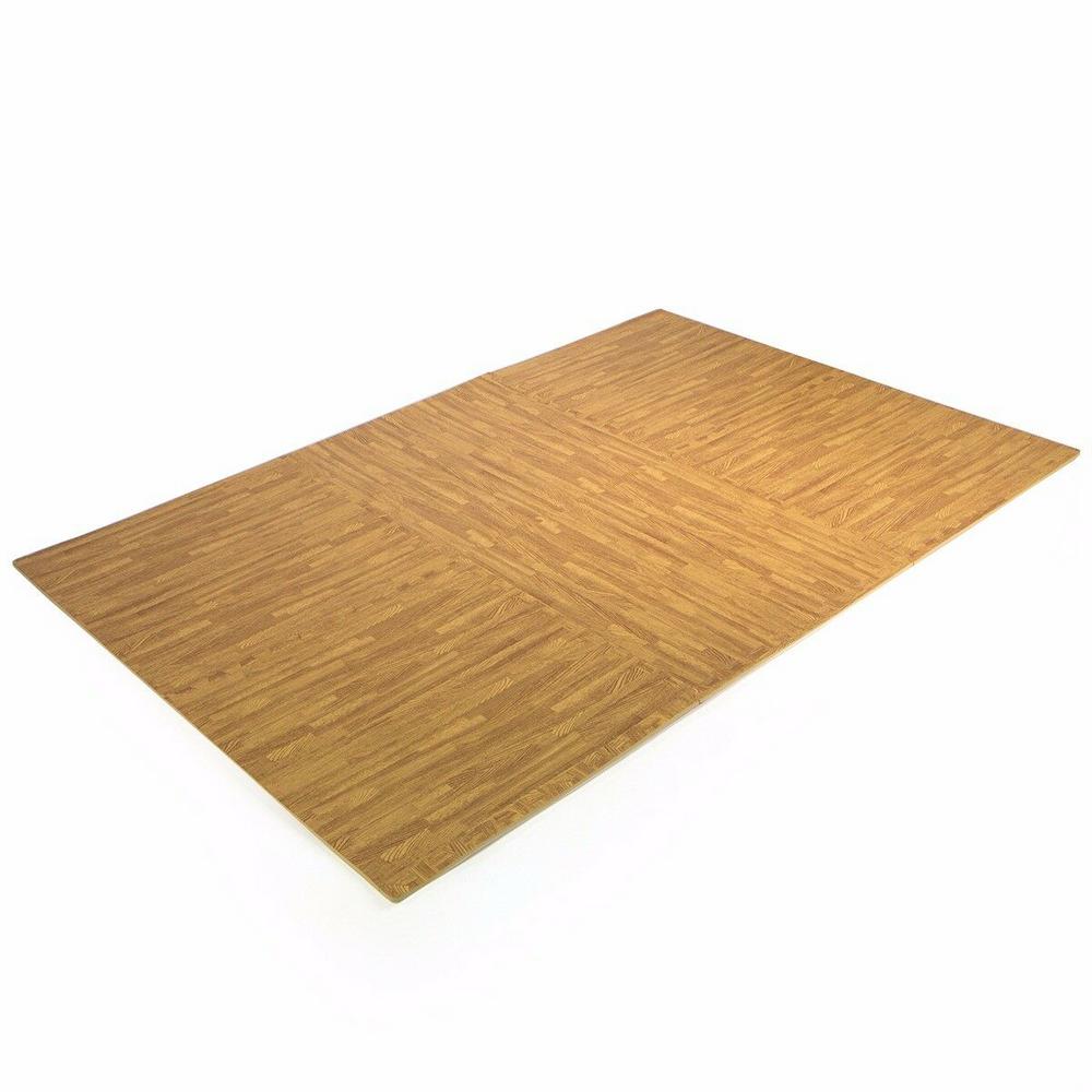 Barton Multipurpose Wood Grain 23 6 In X 23 6 In Eva Rubber High