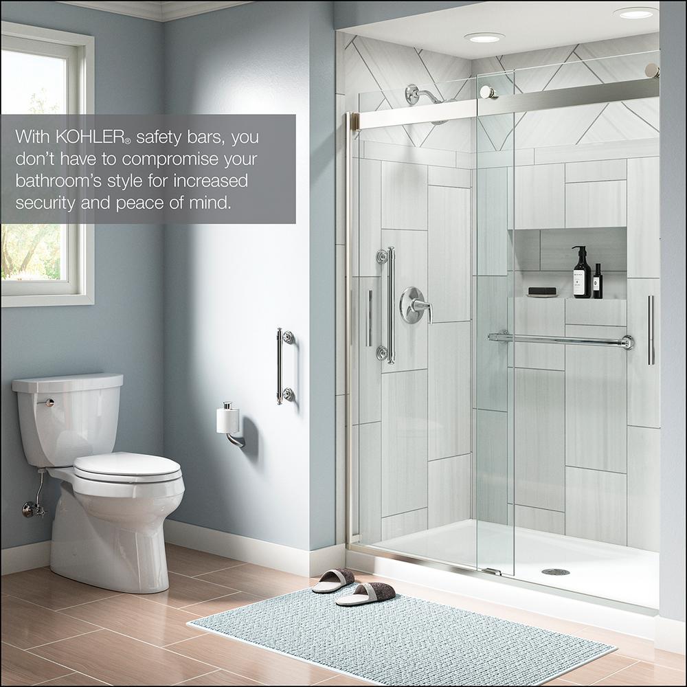 KOHLER Carmichael 24 in. Grab Bar in Polished Chrome eXtremes