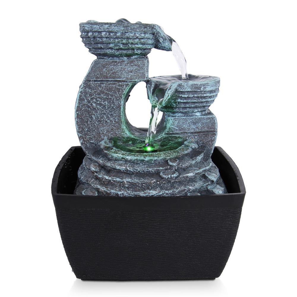 SereneLife SLTWF60LED - Water Fountain - Relaxing op Water Feature Decoration