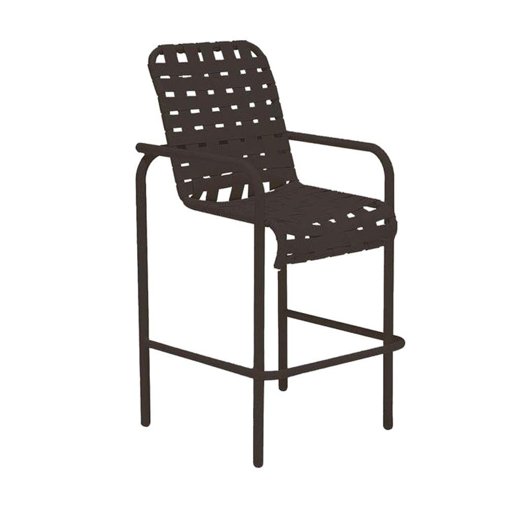 Tradewinds Metal Patio Furniture Outdoor Bar Lido Crossweave Contract Java Patio Bar Stool