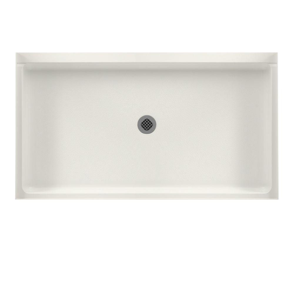 Swan 32 in. x 60 in. Solid Surface Single Threshold Center Drain Shower