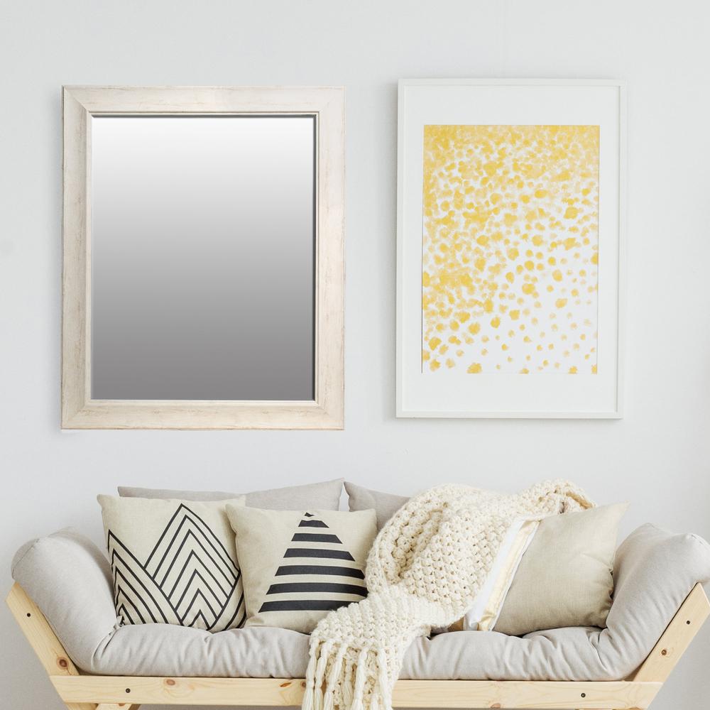 Pinnacle Bainbri Rectangular White Washed Wall Mirror18016090 The