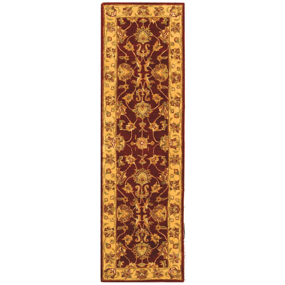 Safavieh Heritage Red/Gold 2 ft. x 14 ft. Runner RugHG343C214 The Home Depot