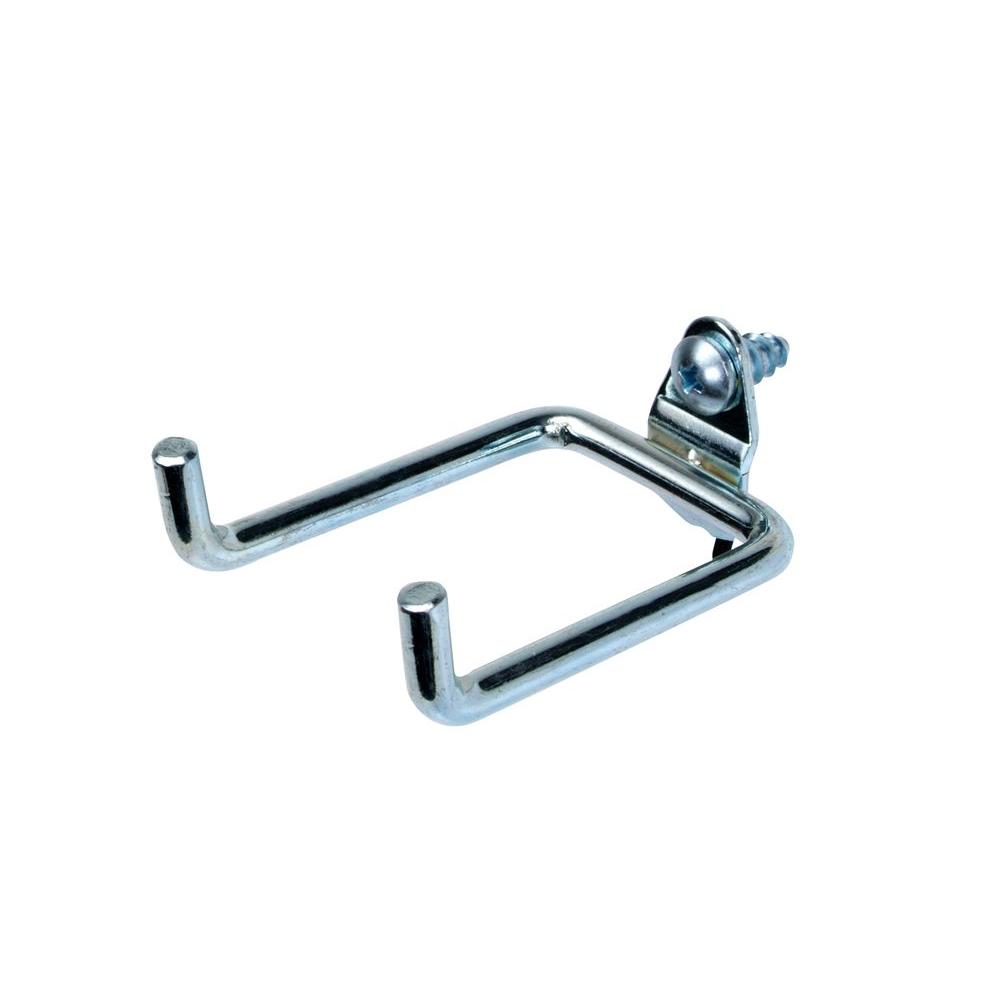 DuraHook 81/4 in. Double Rod 80 Degree Bend 1/4 in. Dia Zinc Plated