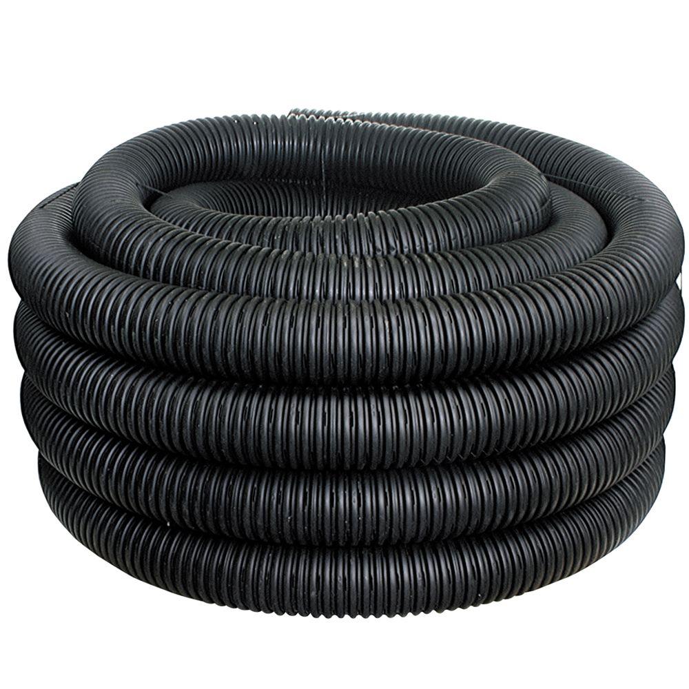 Solid Expandable Landscaping Drain Pipe 4-Inch by 25-Feet