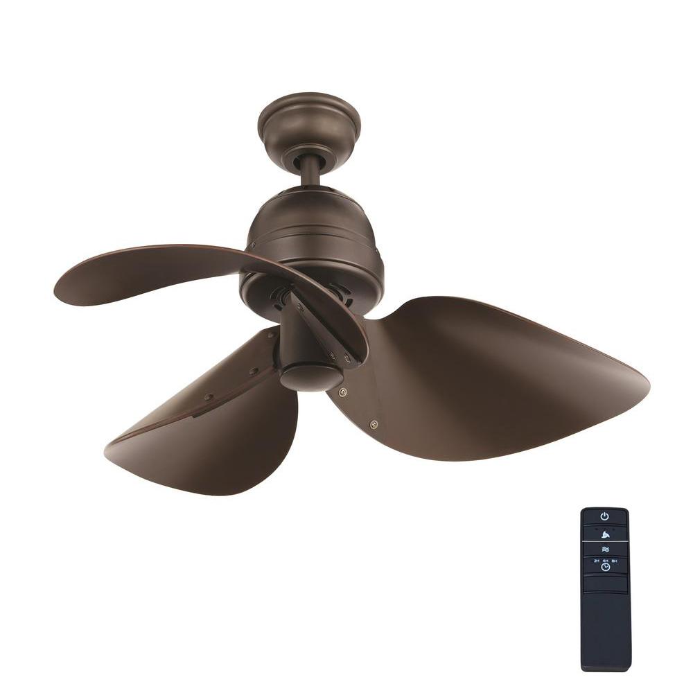 Home Decorators Collection Kyland 32 In Indoor Espresso Bronze Ceiling Fan With Remote Control