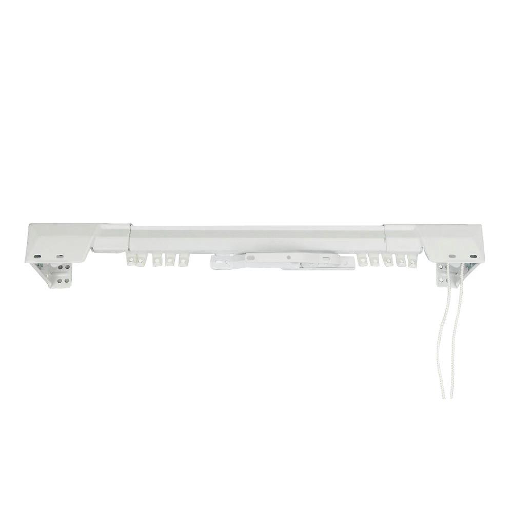 Rod Desyne 84 In 156 Heavy Duty Center Open Traverse Heavy Duty Center Open Traverse Rod In White