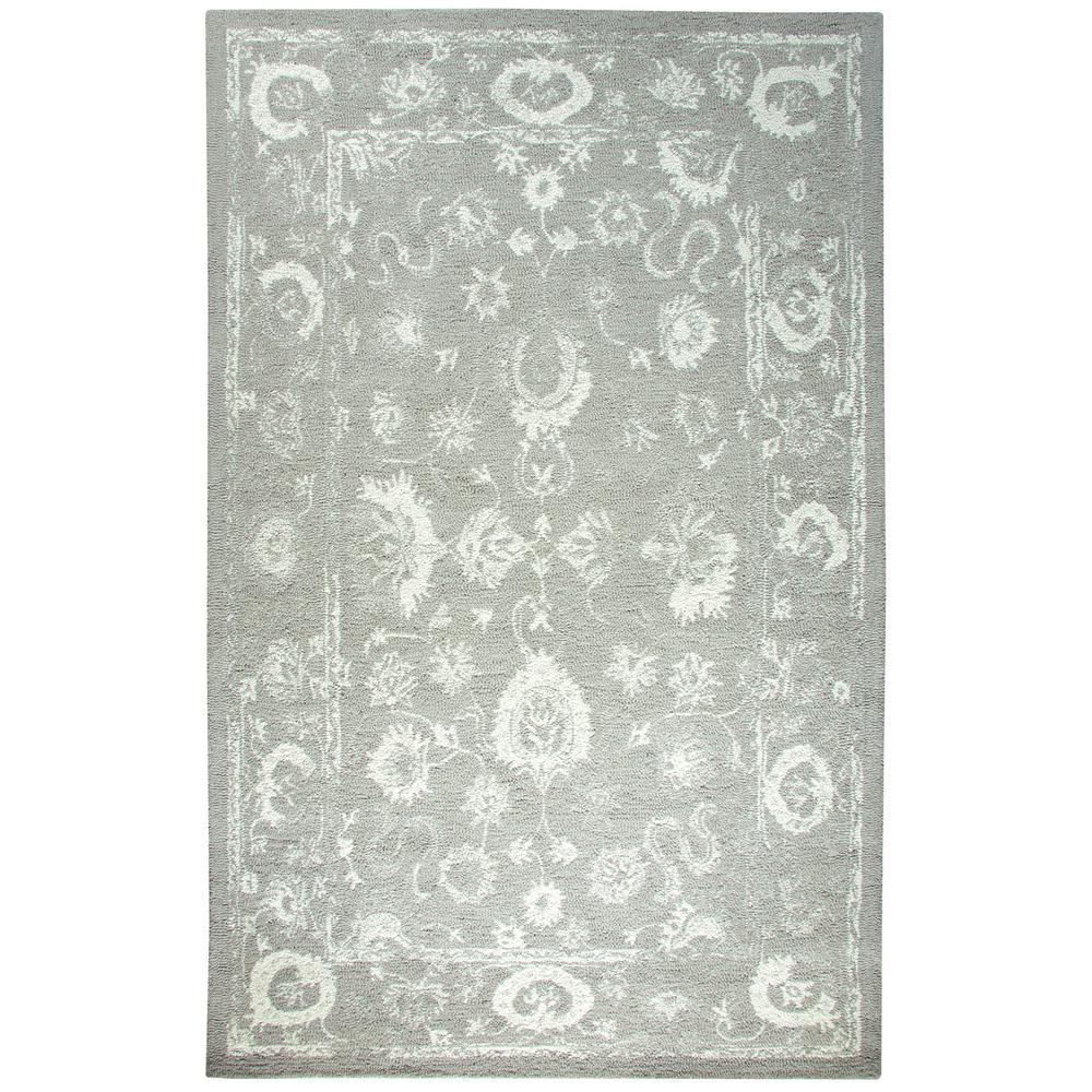 Dynamic Rugs Avalon Silver Ivory 8 Ft X 11 Indoor Area Rug