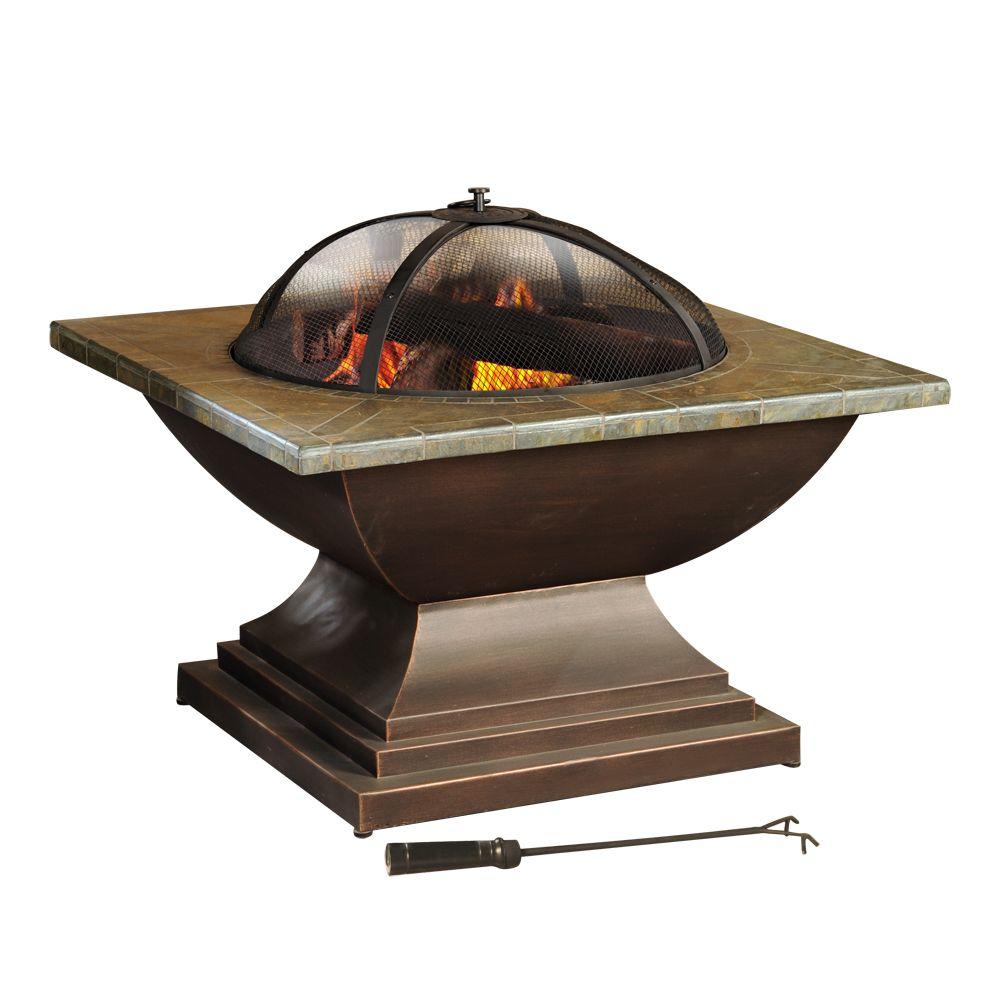 Crossfield 36 In Slate Fire Pit