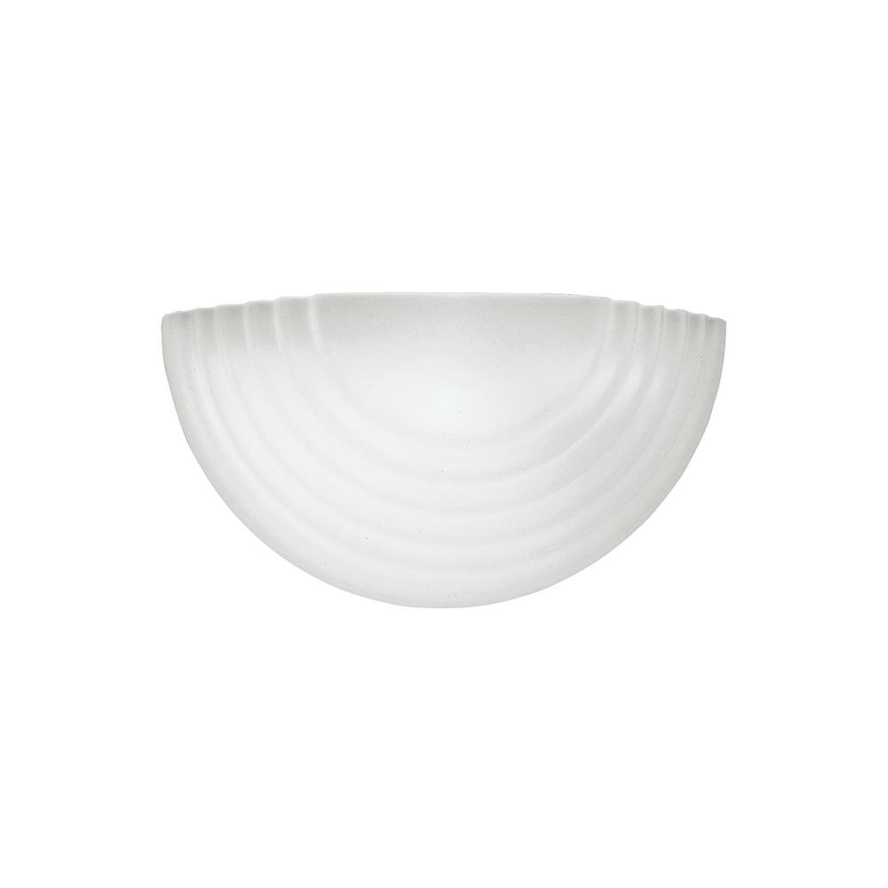 Sea Gull Lighting Decorative Wall Sconce 1-Light White Sconce with LED Bulb by Sea Gull Lighting