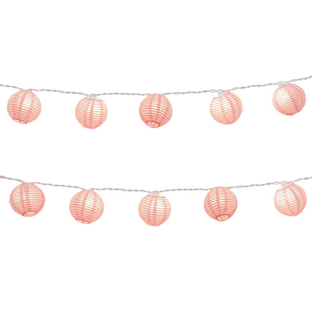 Paper Lantern String Lights in Fuchsia76101 The Home Depot