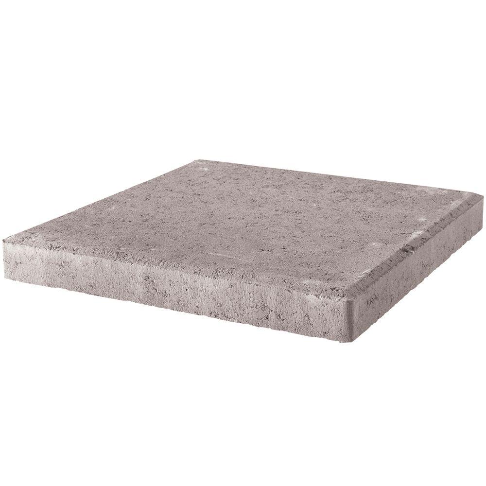 18 In X 18 In X 1 75 In Pewter Square Concrete Step Stone 73800