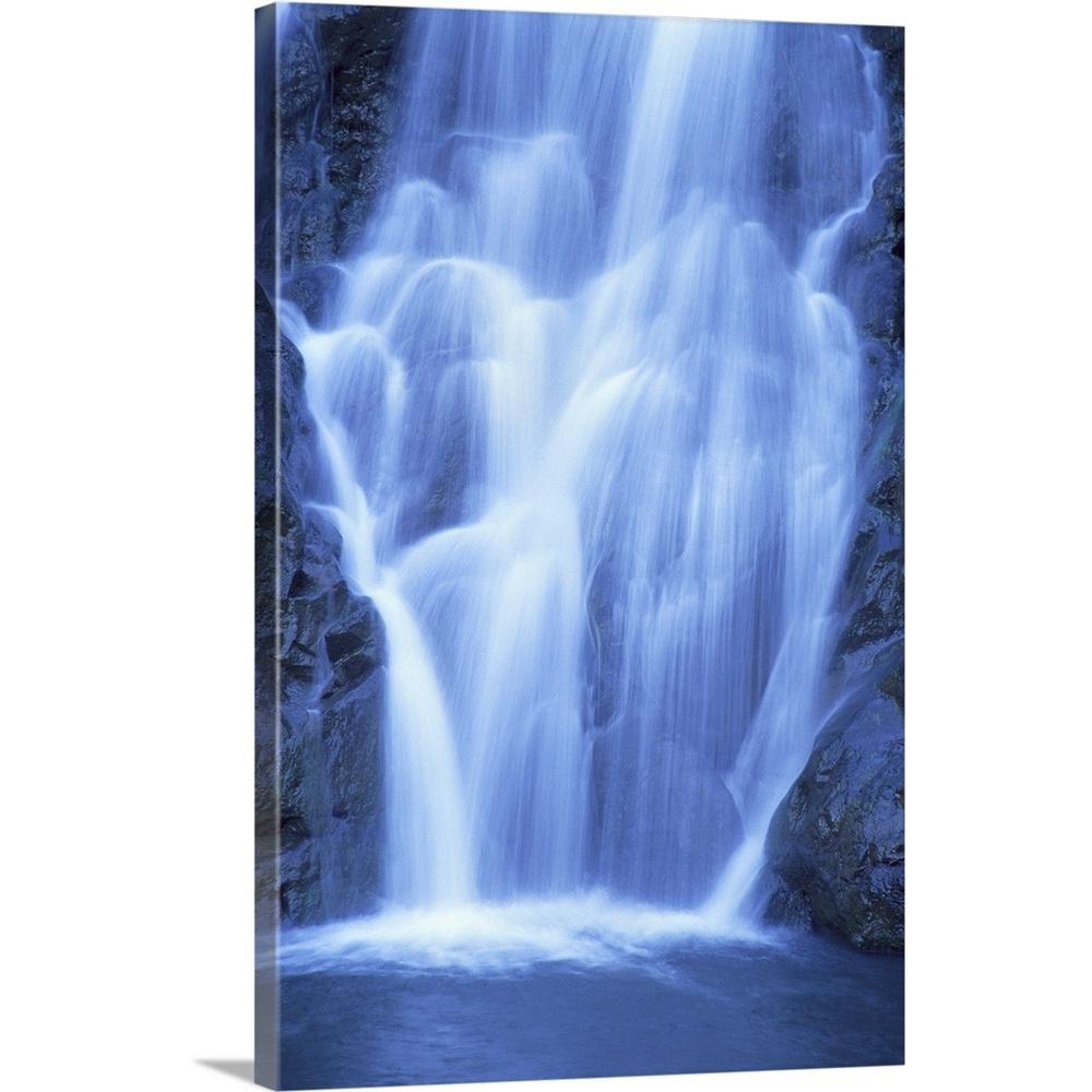 20 In X 30 Hawaii Oahu North S Waimea Falls Park Waterfall By Greg Vaughn Canvas Wall Art