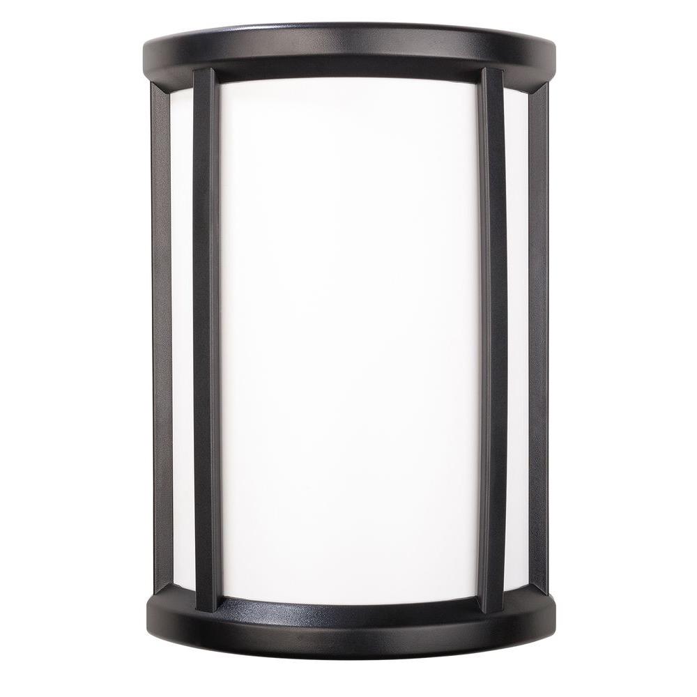 Hampton Bay Wireless or Wired Door Bell, Black Half Round Frame with White... by Hampton Bay