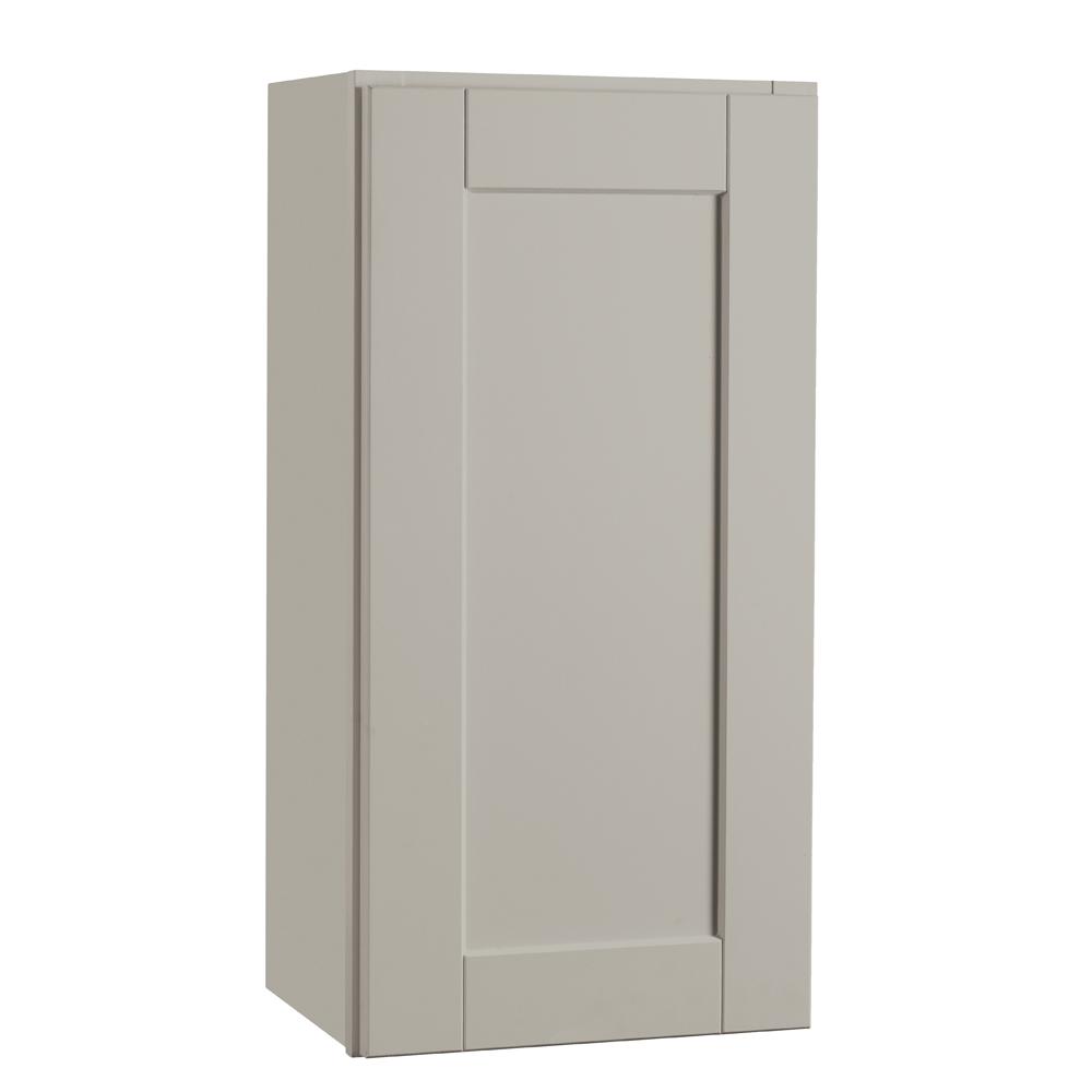 Hampton Bay Shaker Assembled 15x30x12 in. Wall Kitchen in Dove